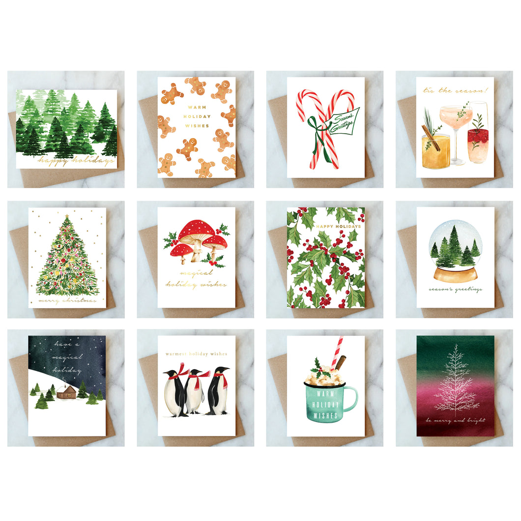 Holiday Card Variety Pack - 12 cards