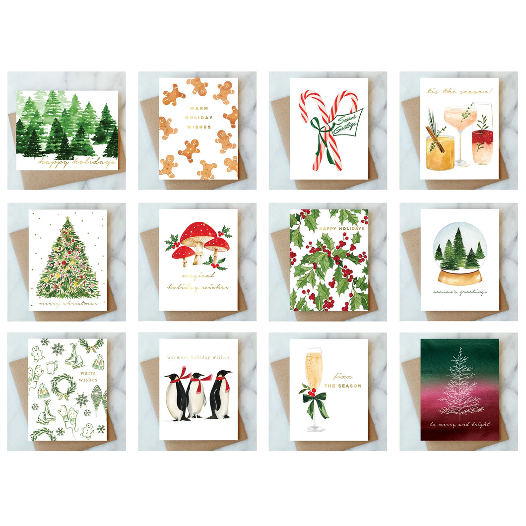 Holiday Card Variety Pack - 12 cards
