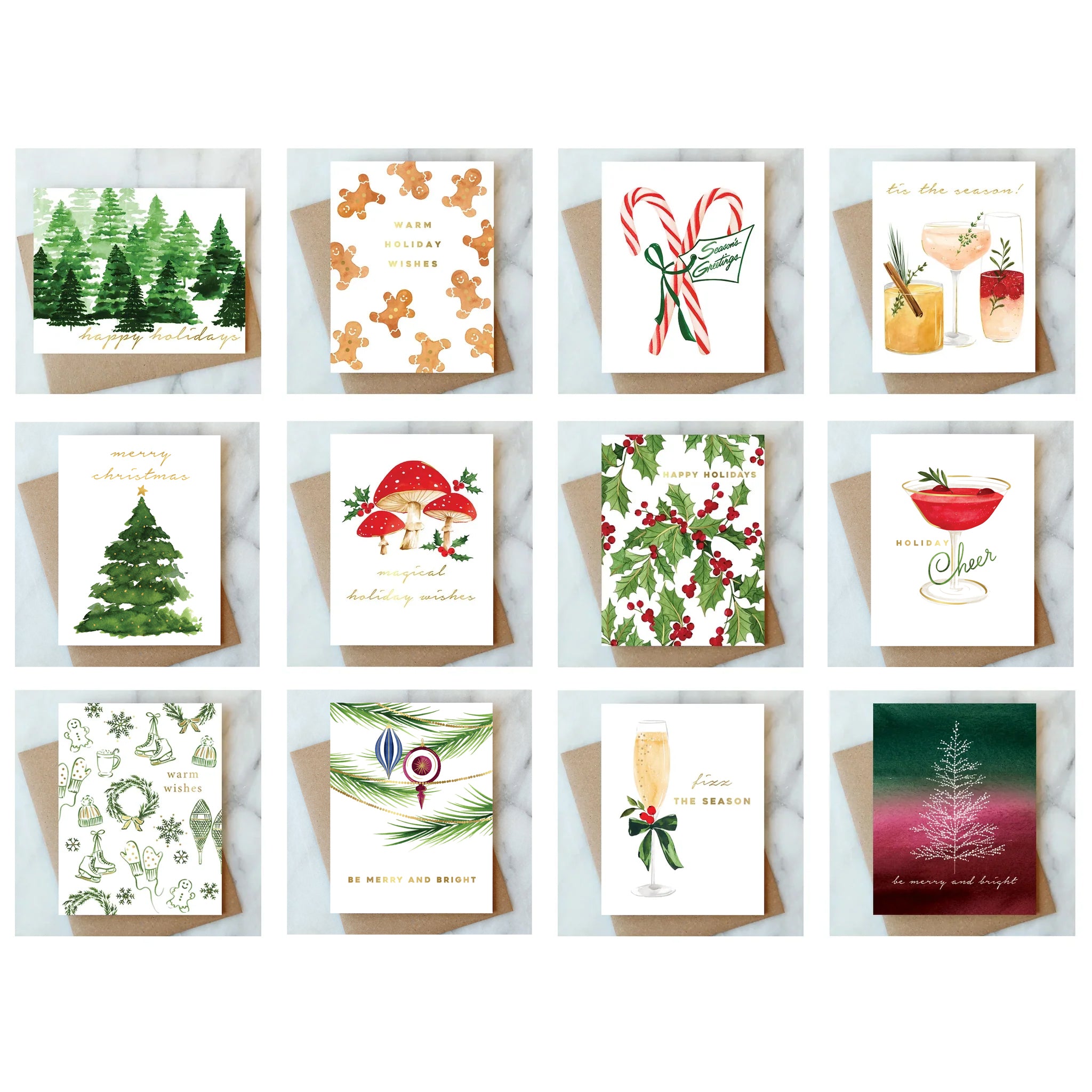 Holiday Card Variety Pack - 12 cards