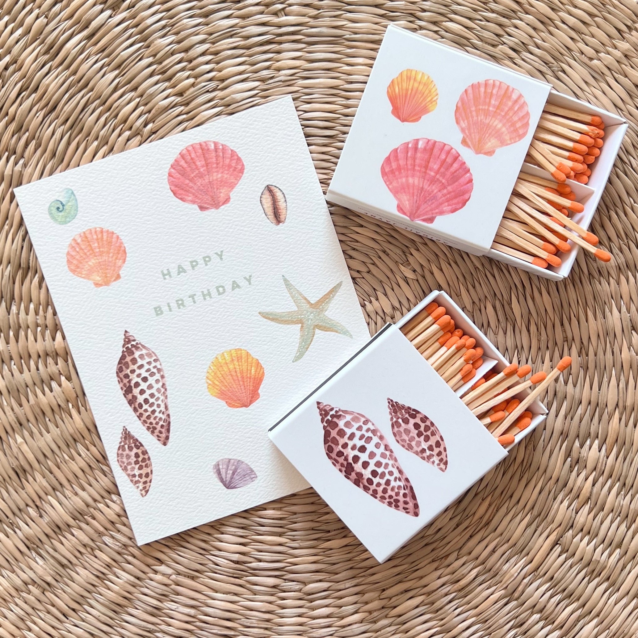 Sea Shells Double Sided Matches