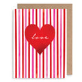 Red Love Heart Card