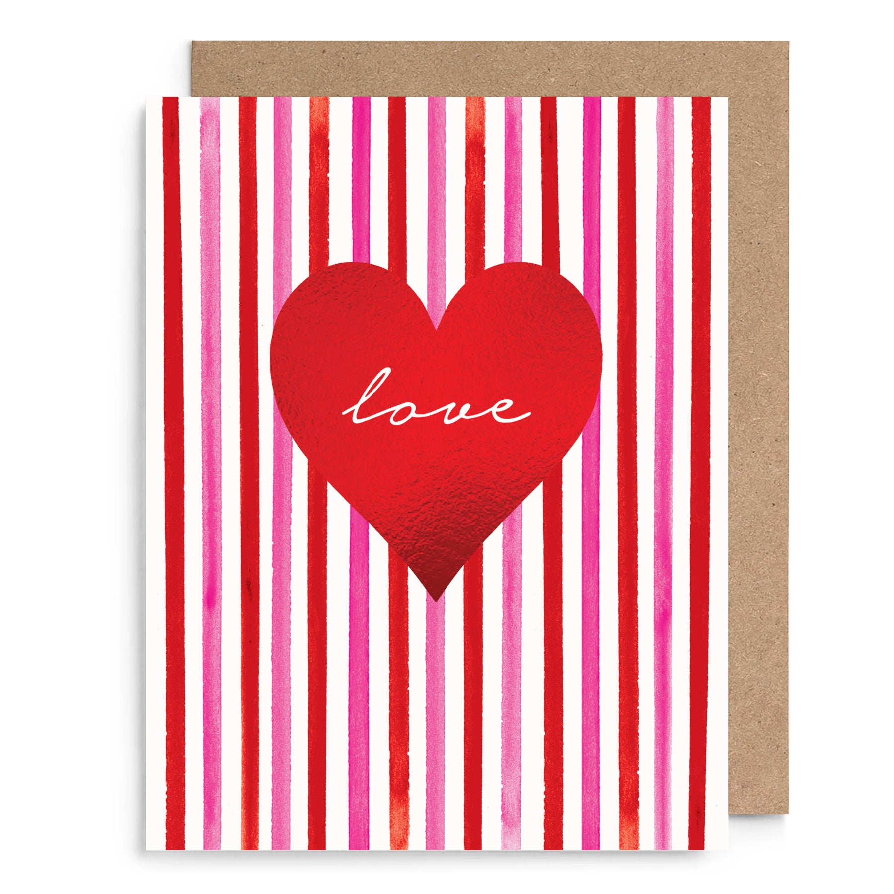 Red Love Heart Card