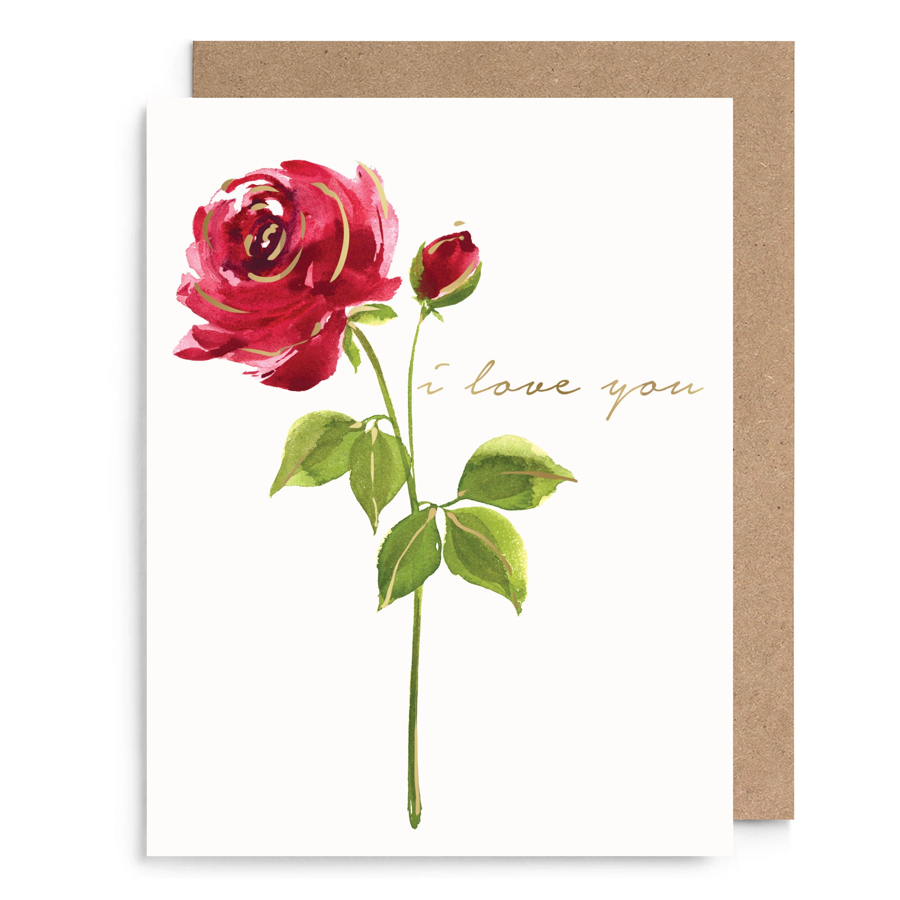 Red Rose Love Card