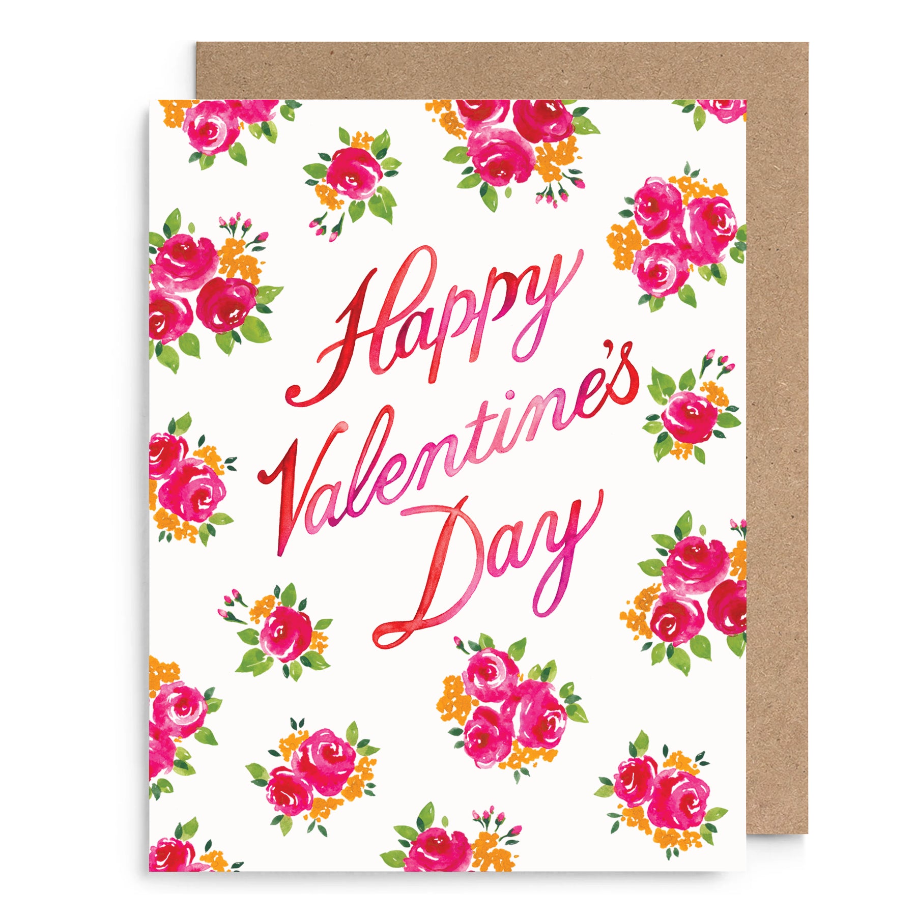Flowery Valentine Card