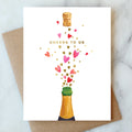 Poppin' Hearts Love Card