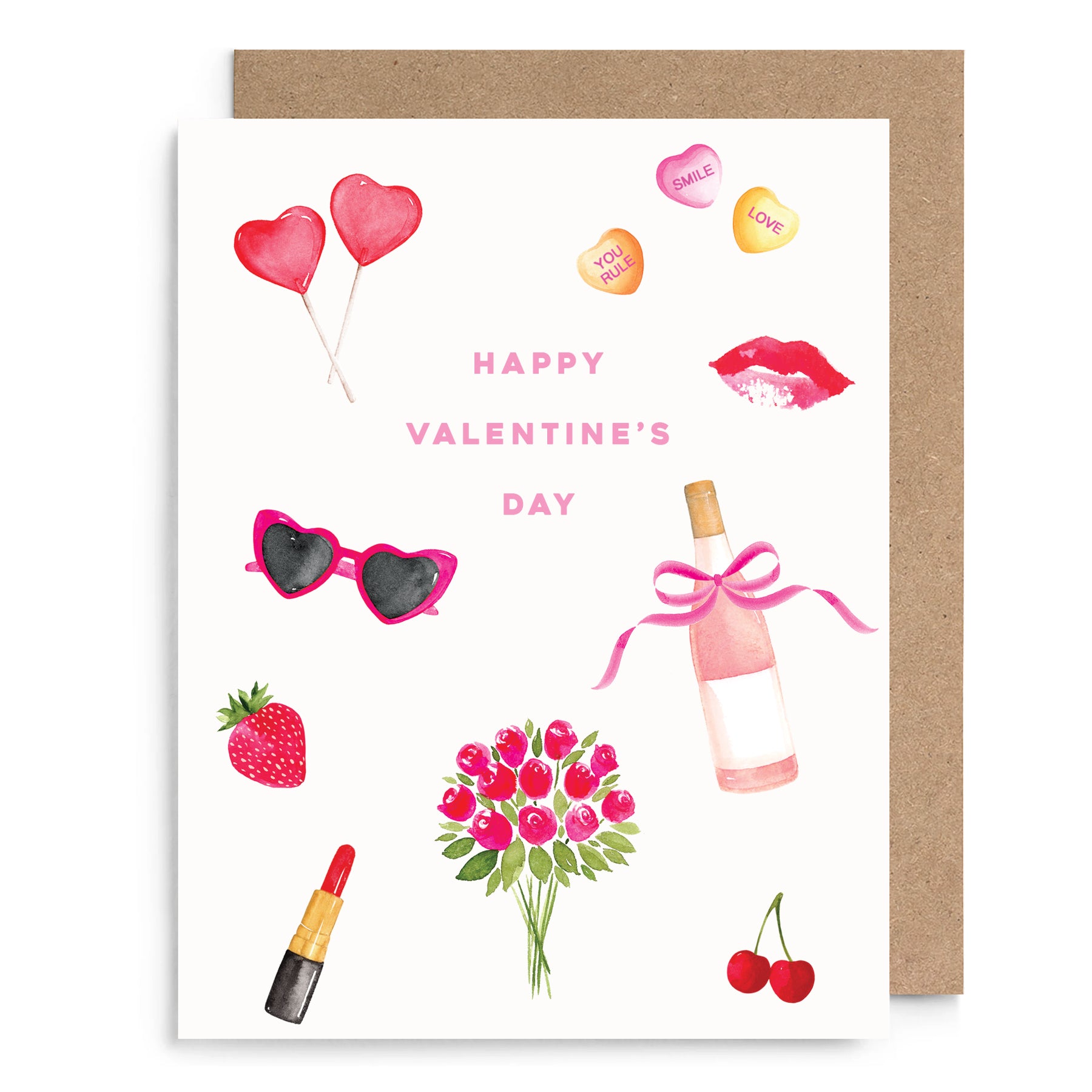 Girly Icons Galentine's Day Card