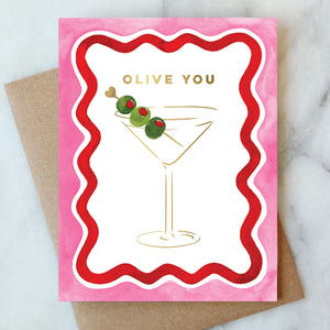 Olive You Love Card