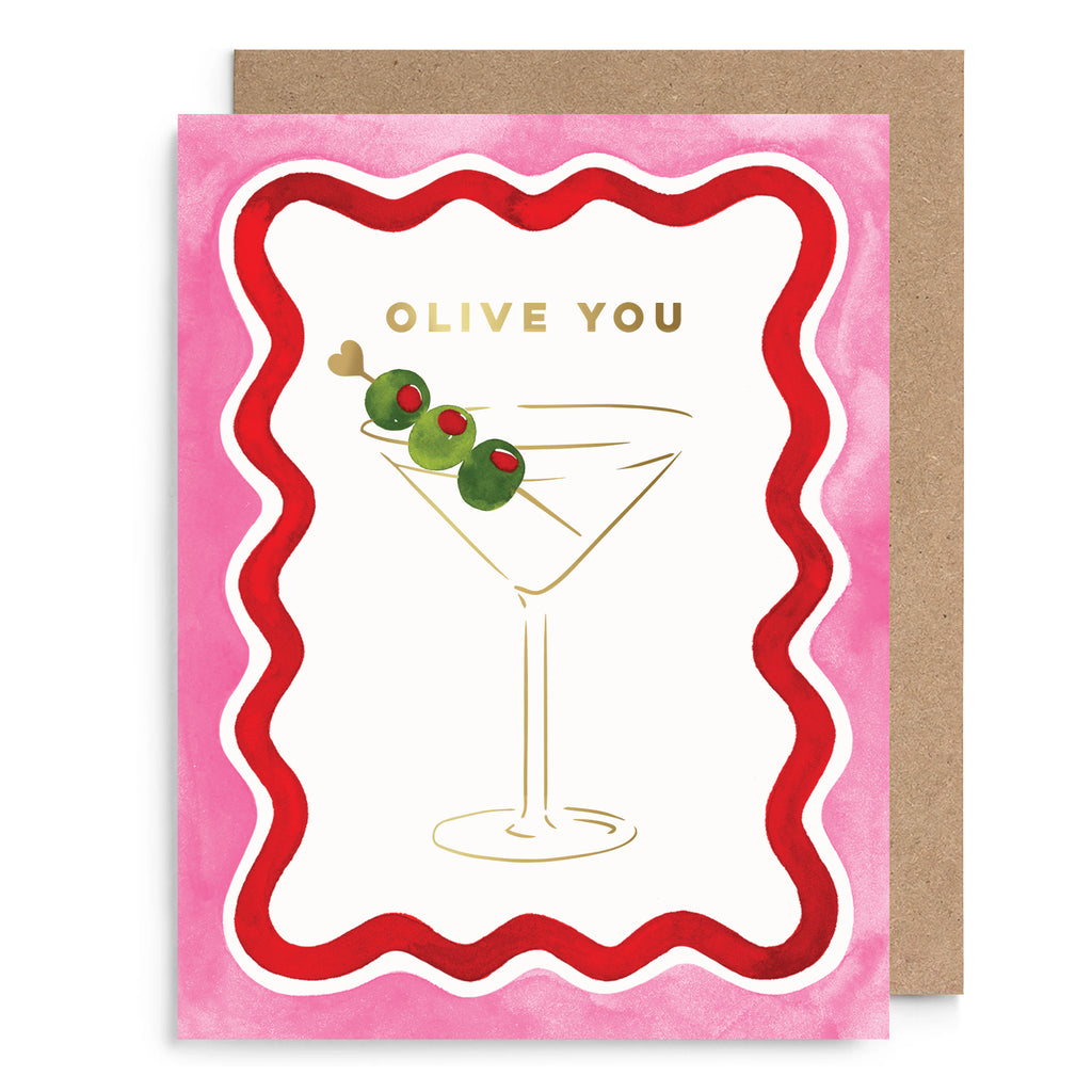 Olive You Love Card