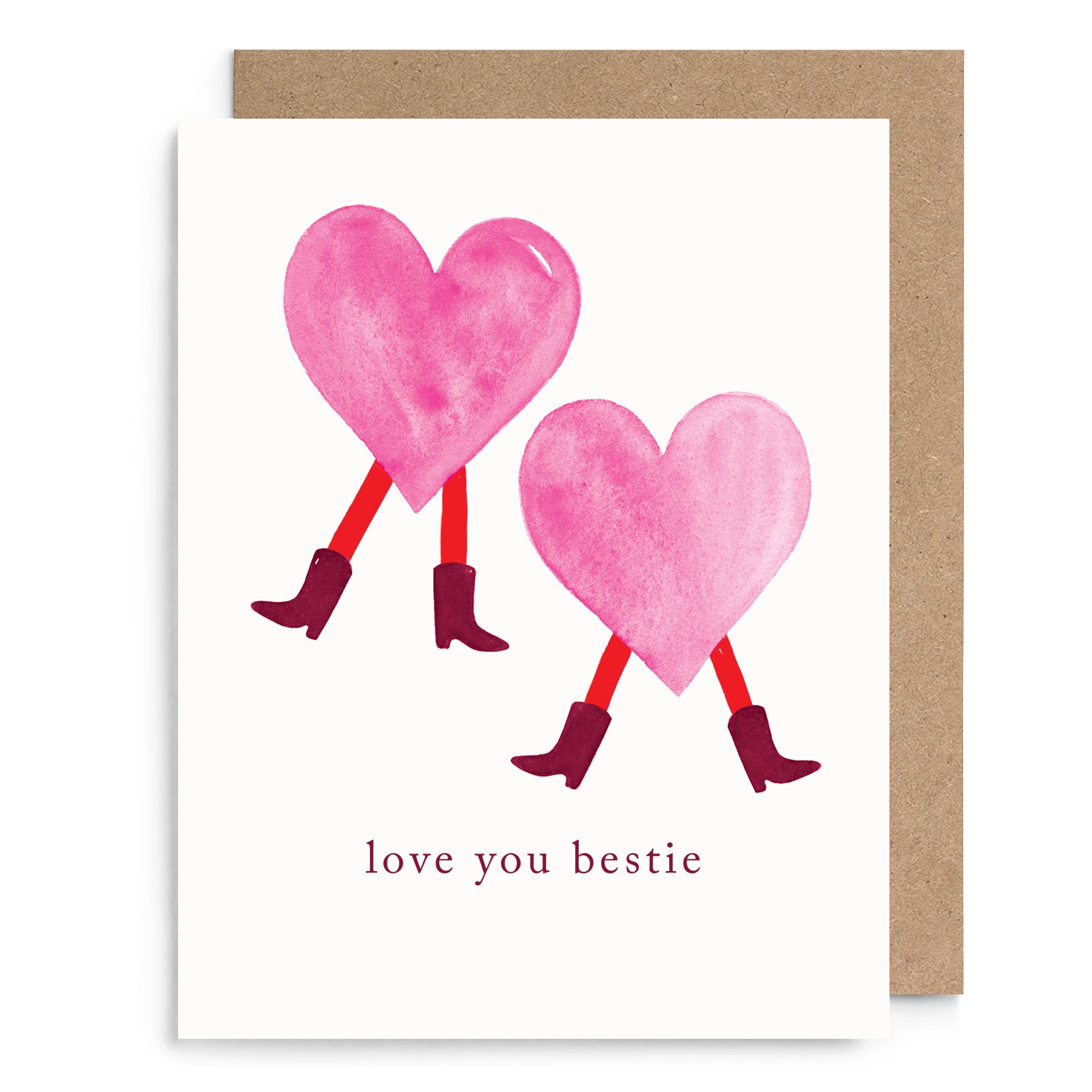 Dancing Hearts Bestie Card