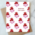Sending Love Flower Card