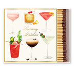 Luxury Cocktail 4" Square Safety Matches