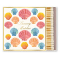 Luxury Sea Shells 4" Square Safety Matches