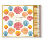 Luxury Sea Shells 4" Square Safety Matches