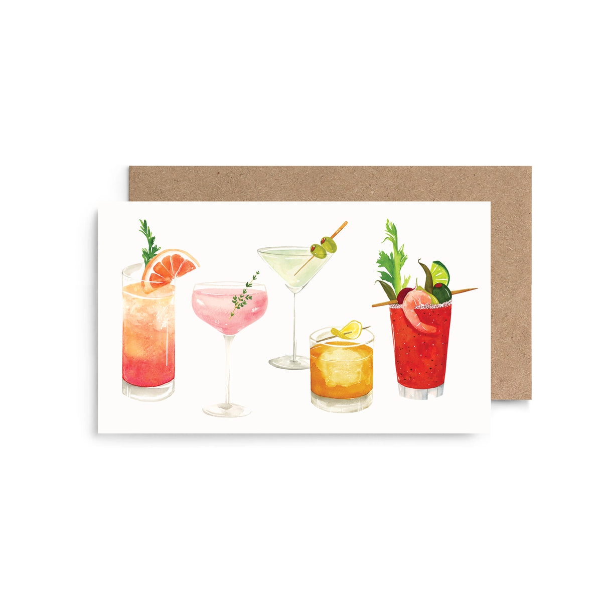 Cocktails Mini Cards- Boxed Set of 6