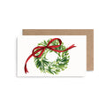 Wreath with Red Bow Mini Cards- Boxed Set of 6