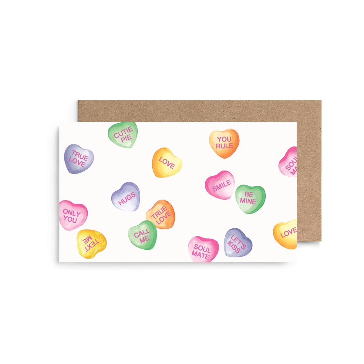 Candy Hearts Mini Cards - Boxed Set of 6