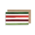 Multi Stripe Holiday Mini Cards- Boxed Set of 6
