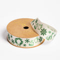 Snowflakes and Skates Satin Ribbon