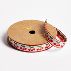 Cherries Woven Ribbon