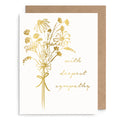 Bouquet Sympathy Card