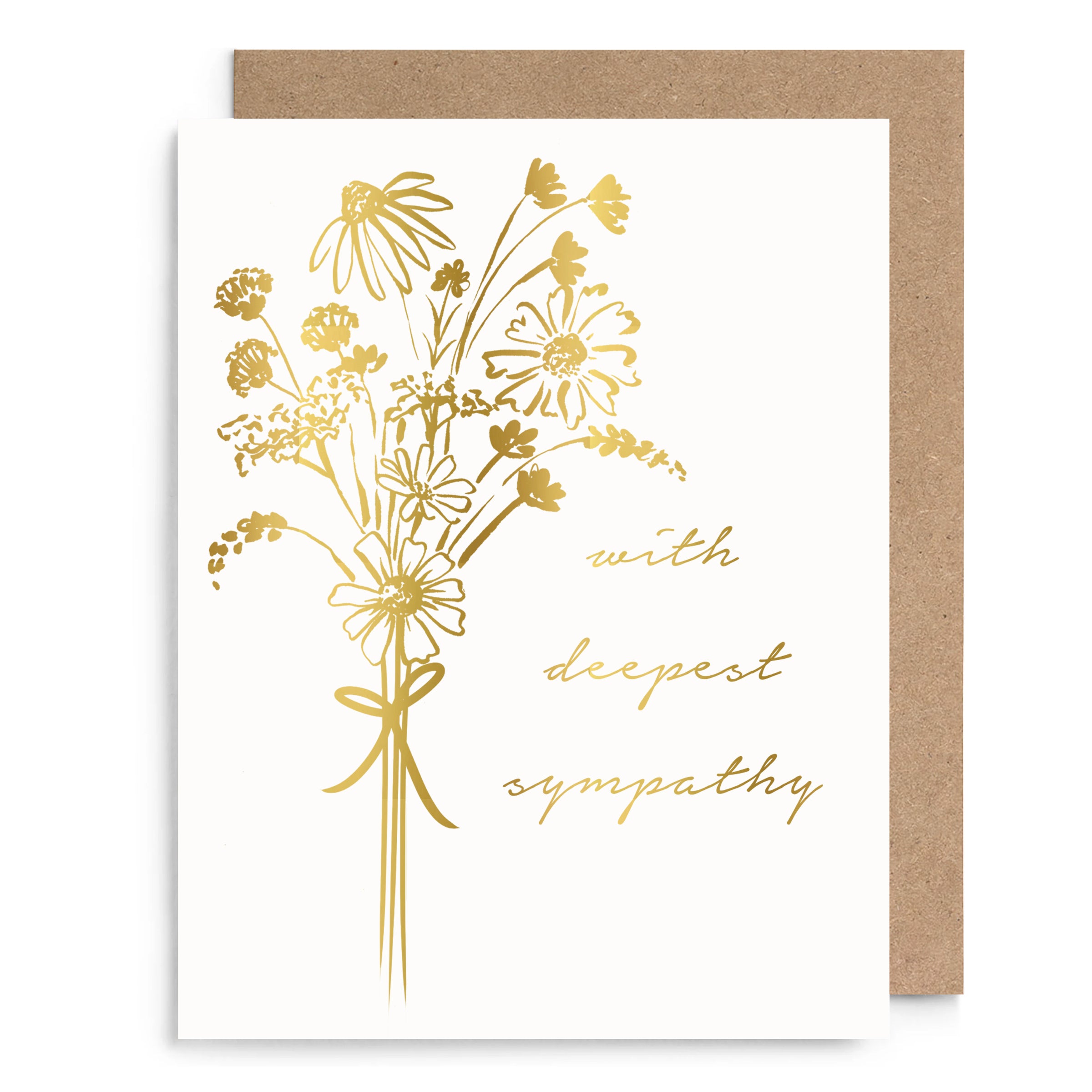 Bouquet Sympathy Card