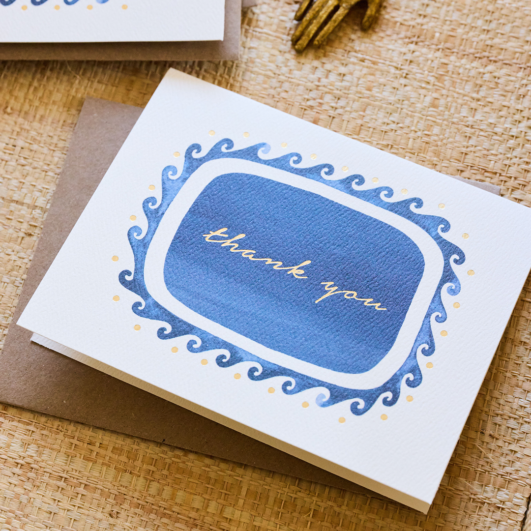 Santorini Thank You Card