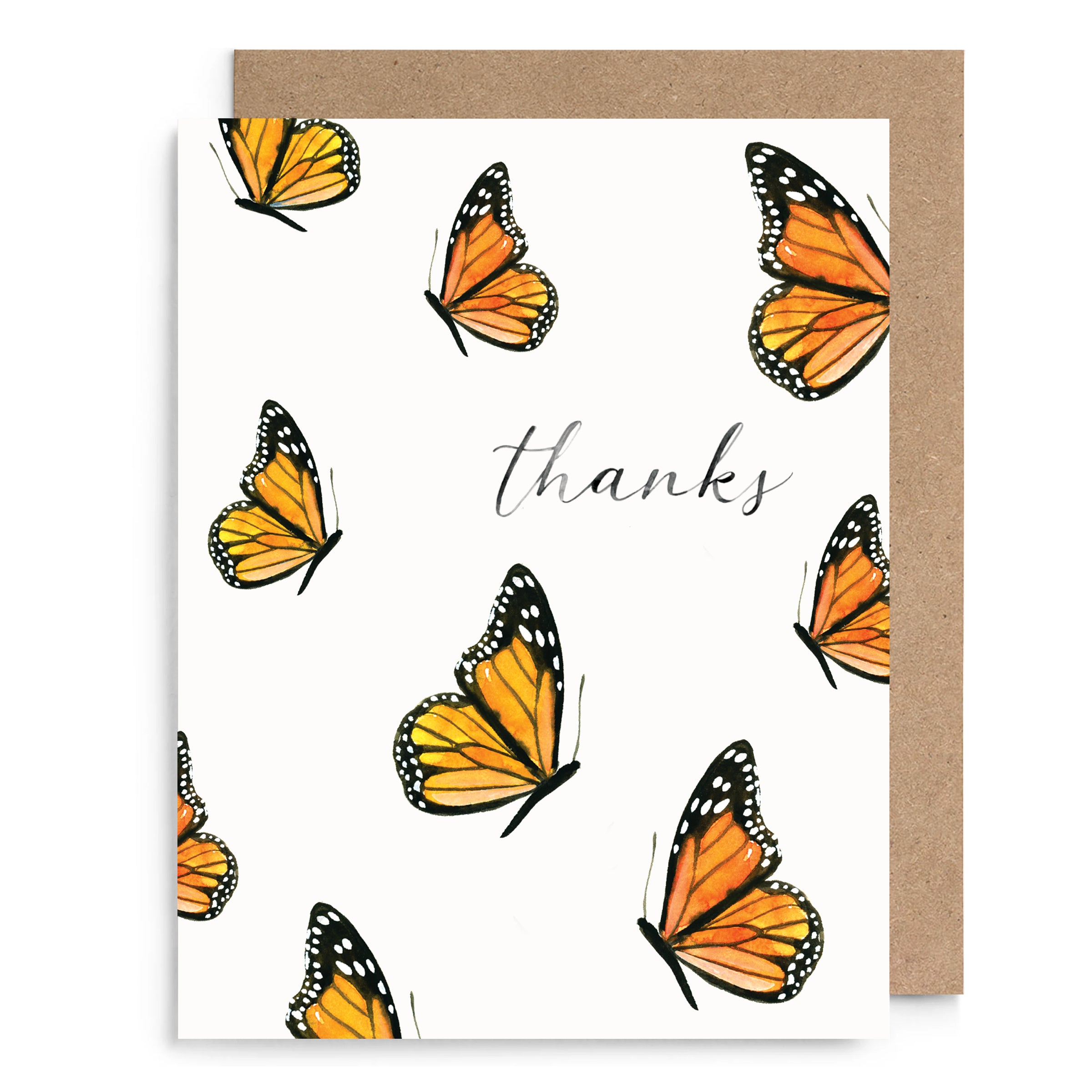 Butterfly Thanks Card
