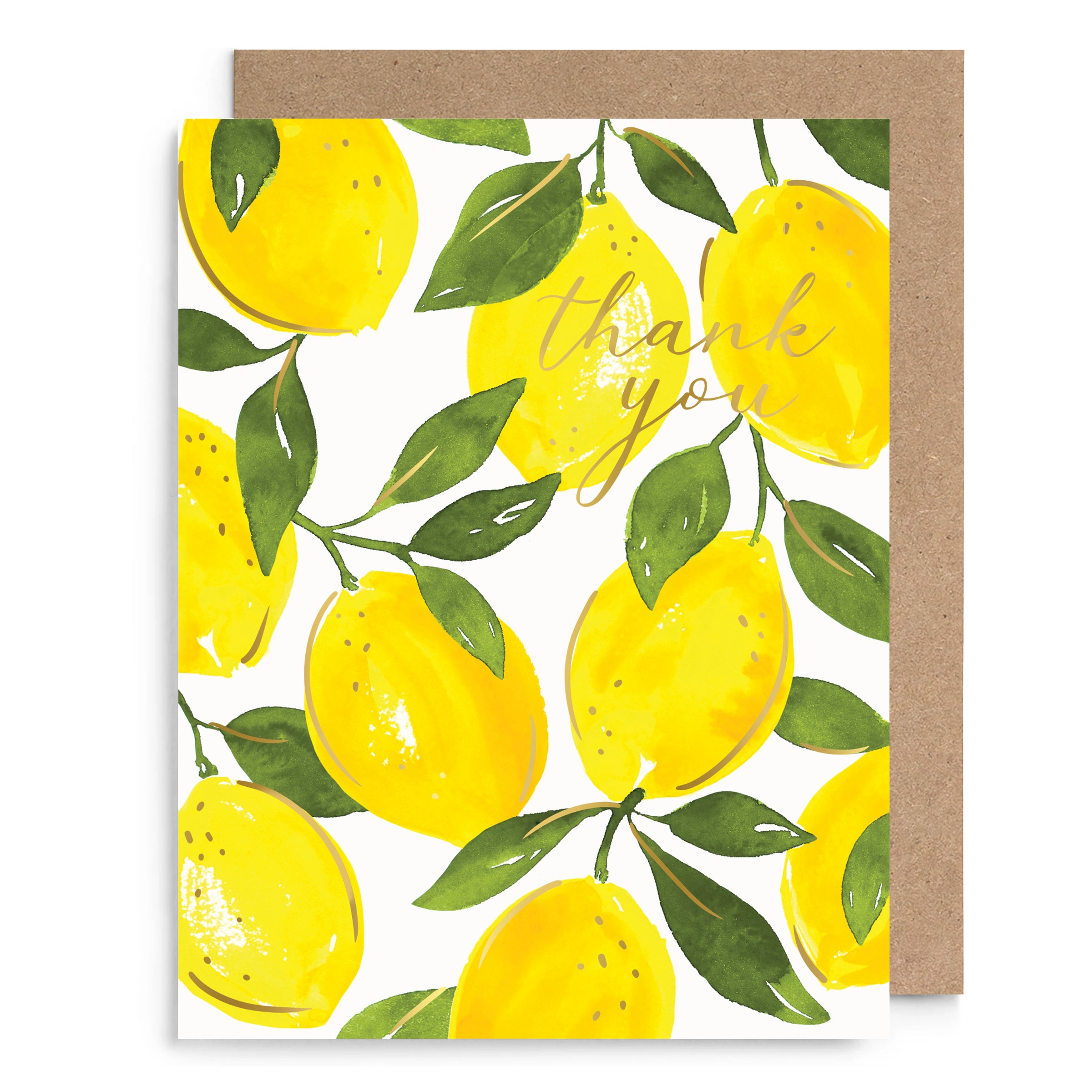 Lemon Thank You Card