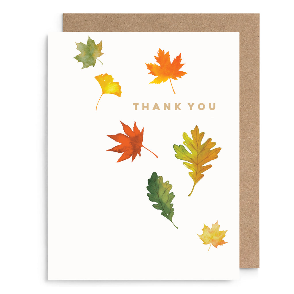 Fall Leaves Thank You Card
