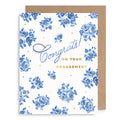 French Blue Engagement Card