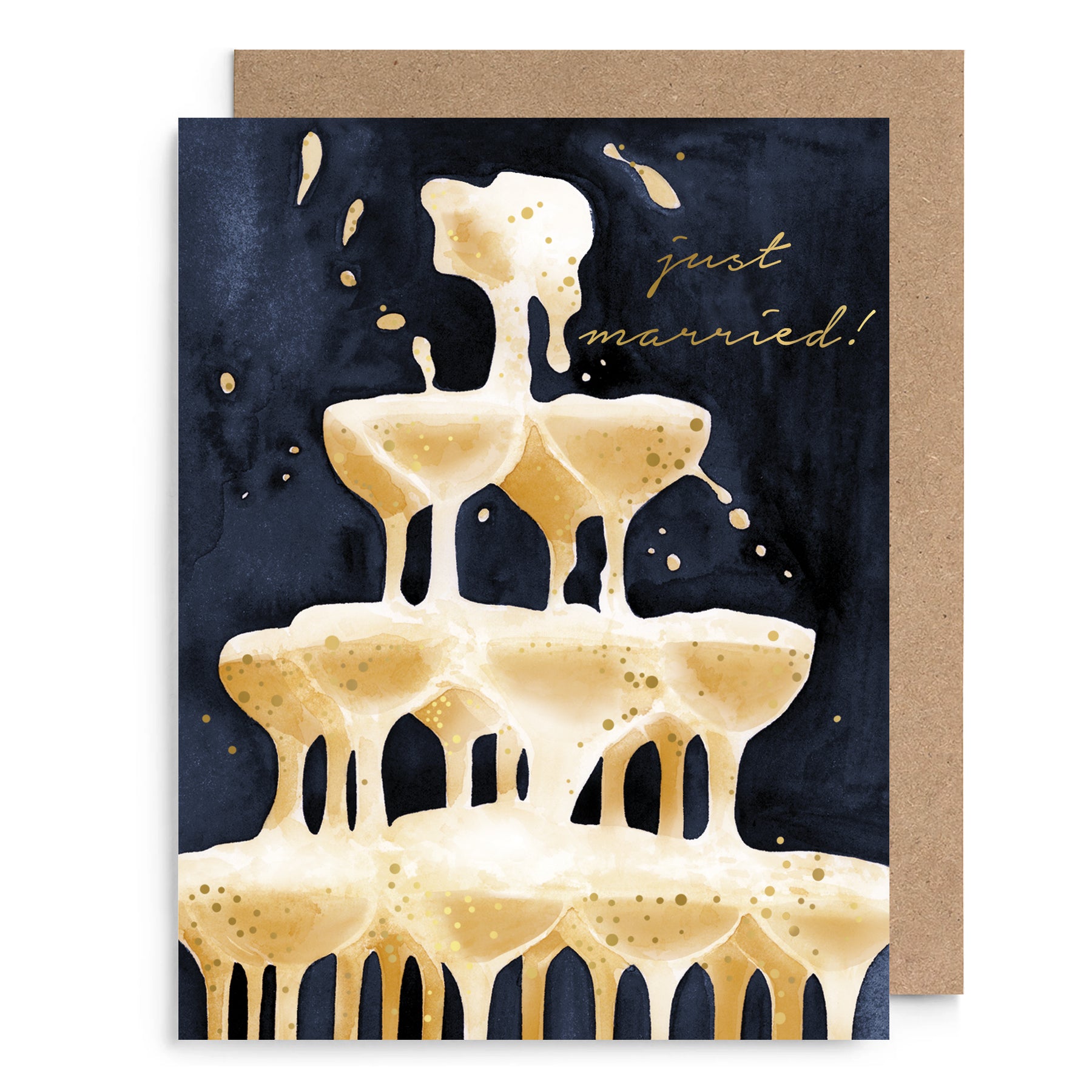 Wedding Bubbles Champagne Tower Card