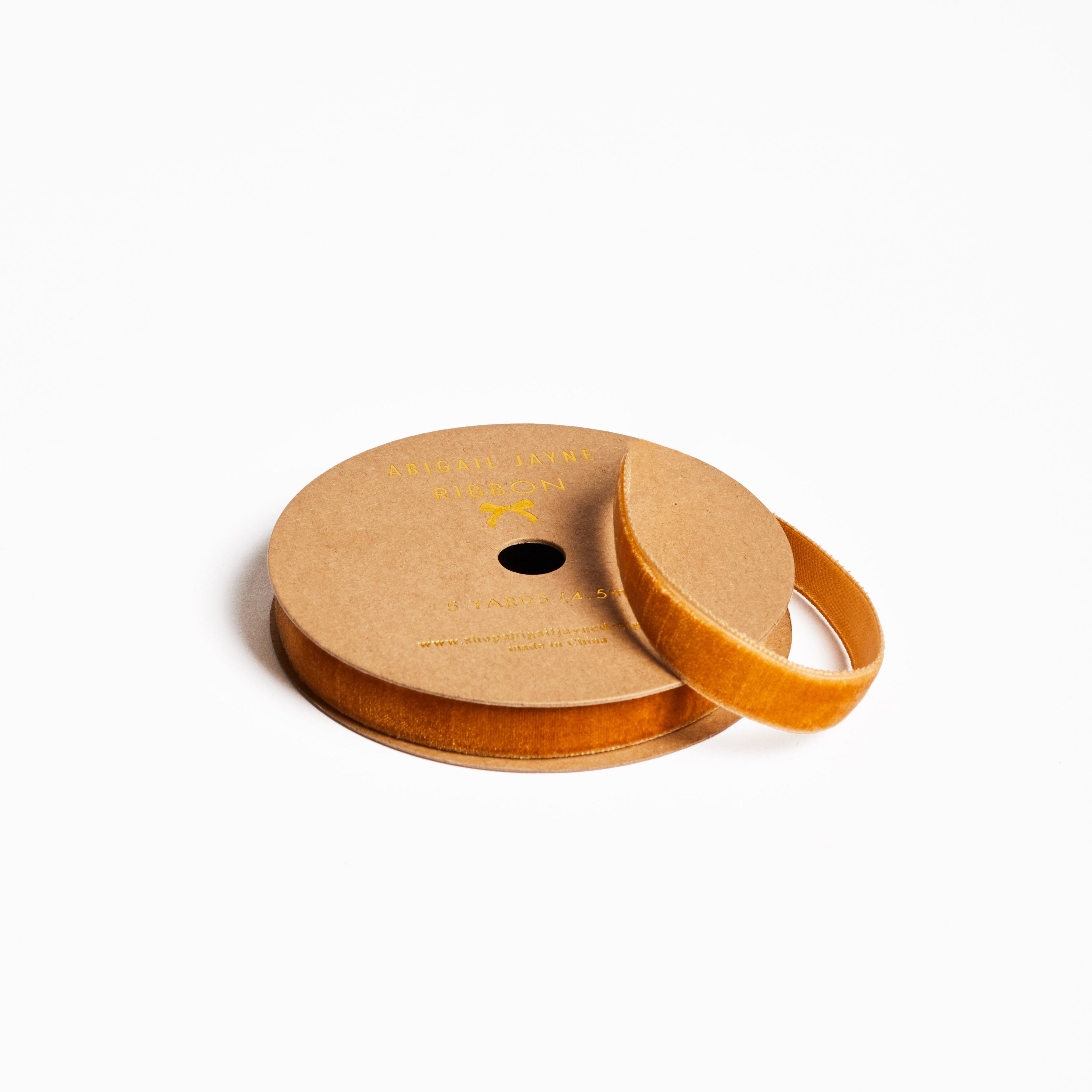 Amber Velvet Ribbon