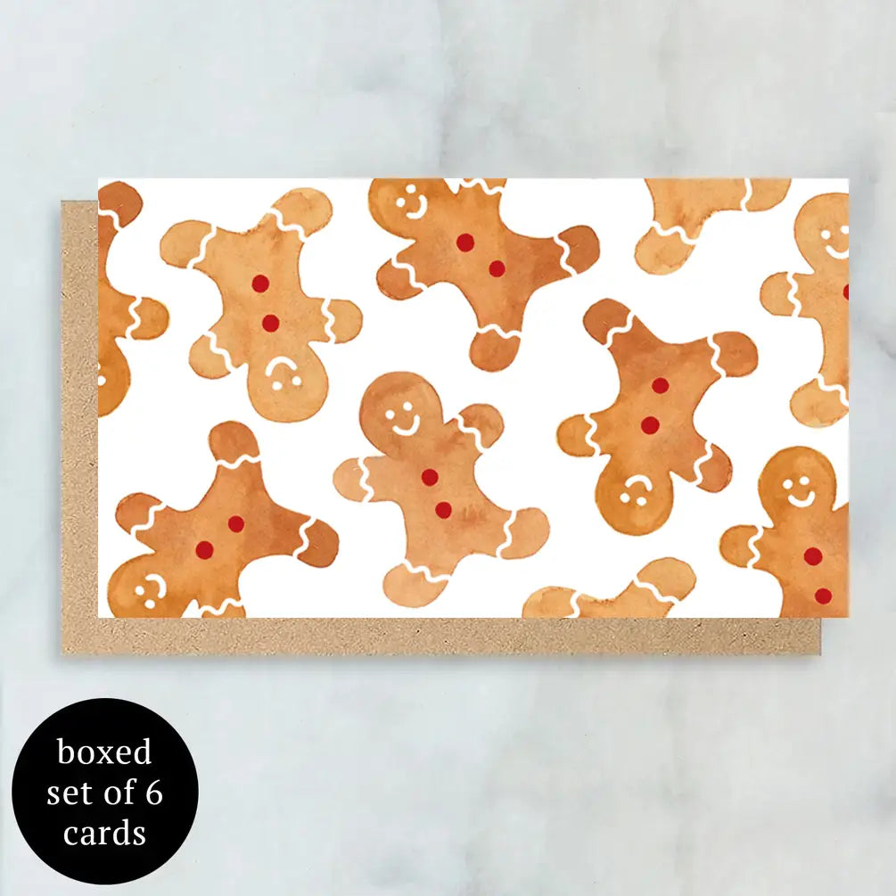 Gingerbread Mini Cards - Boxed Set of 6