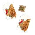 Turkey Gift Tags with Ribbon - set of 8