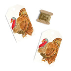 Turkey Gift Tags with Ribbon - set of 8