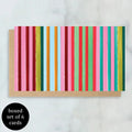 Multi Stripe Mini Cards- Boxed Set of 6