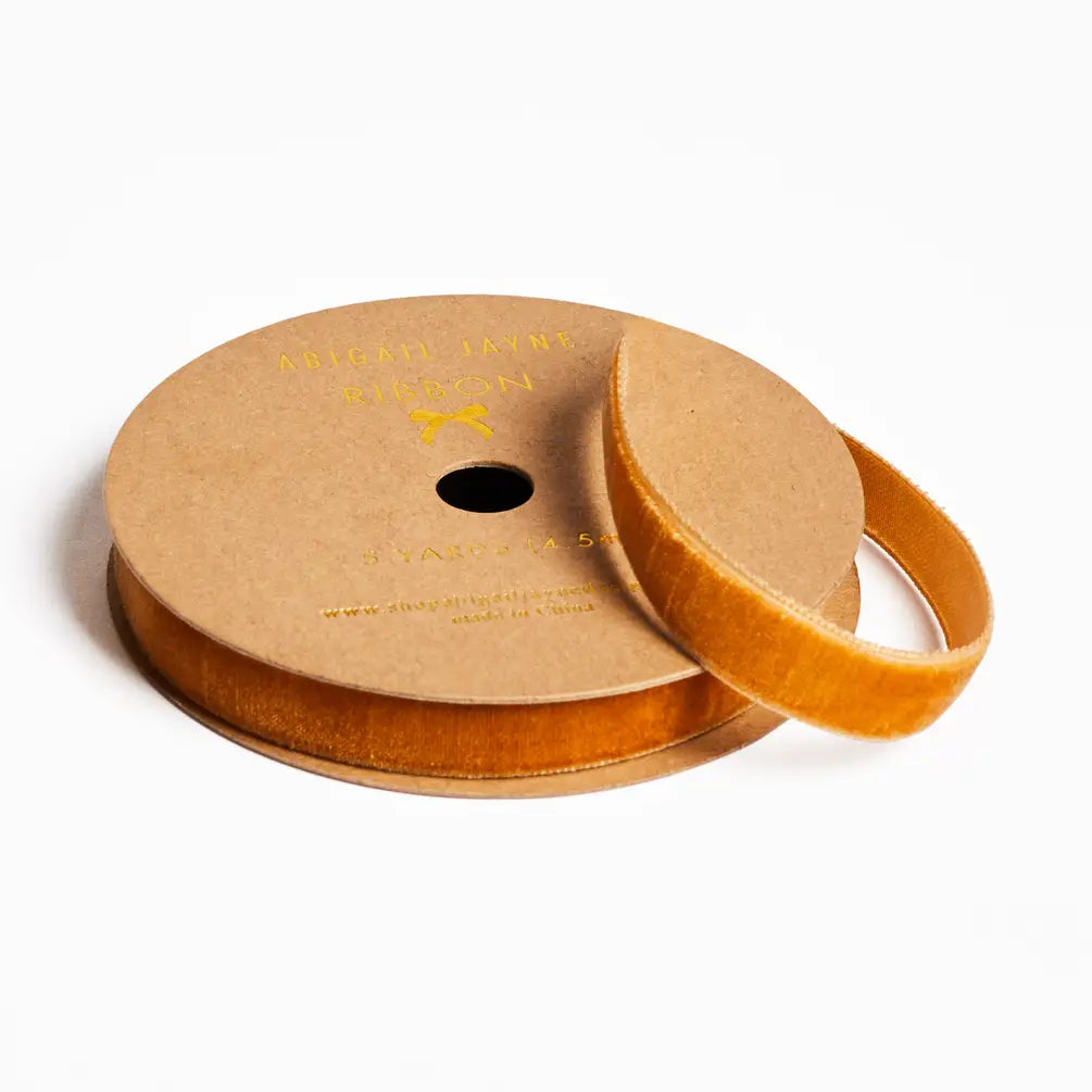 Amber Velvet Ribbon