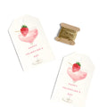 Love Cocktail Gift Tags with Ribbon - set of 8