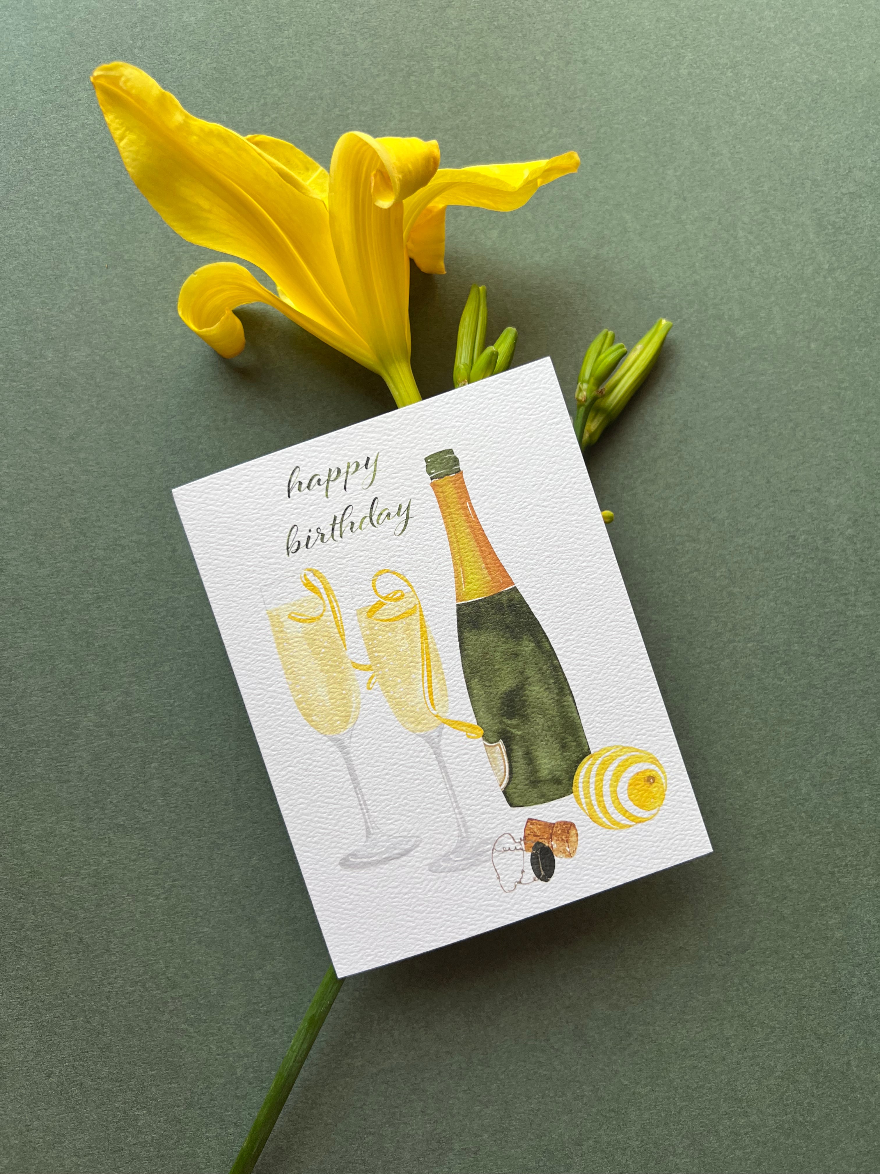 French 75 Birthday Card