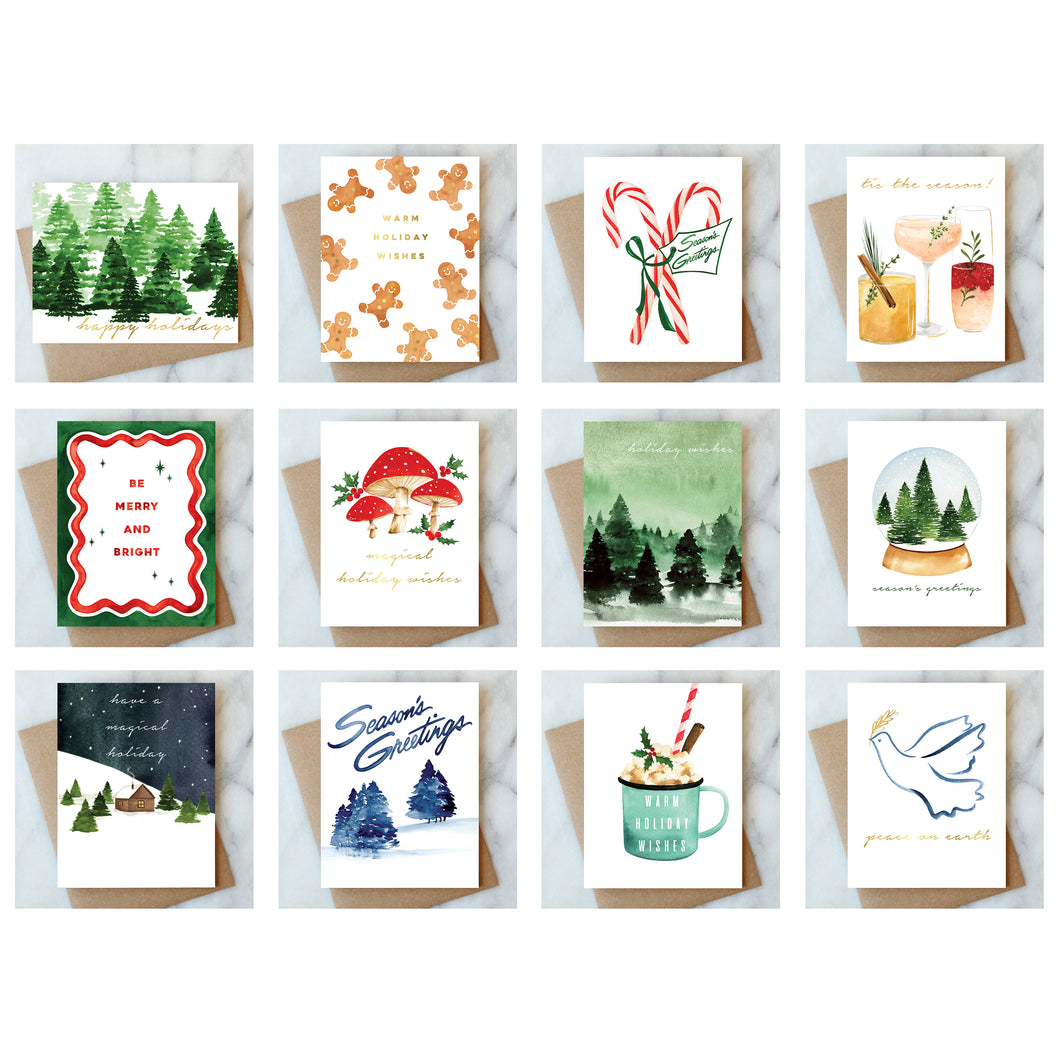 Holiday Card Variety Pack - 12 cards
