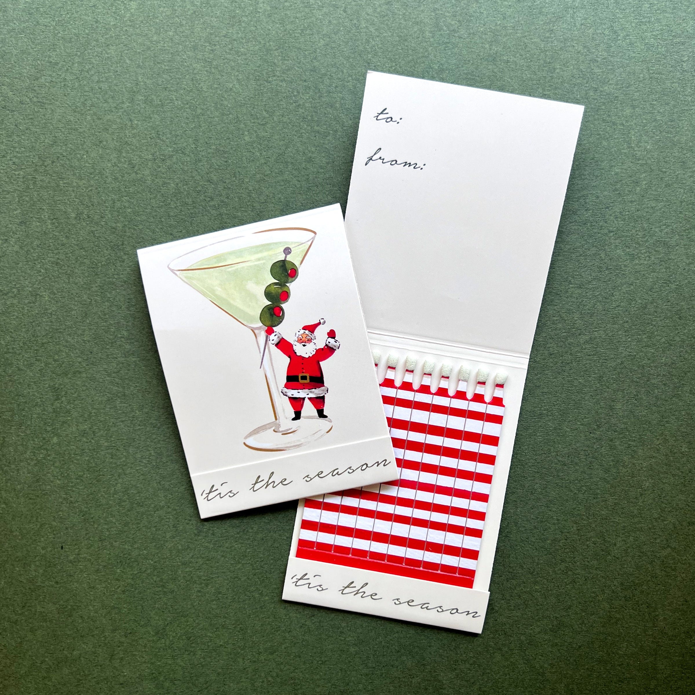 Santa Martini Match Card®