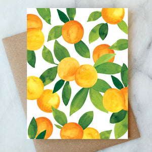 Oranges Blank Card