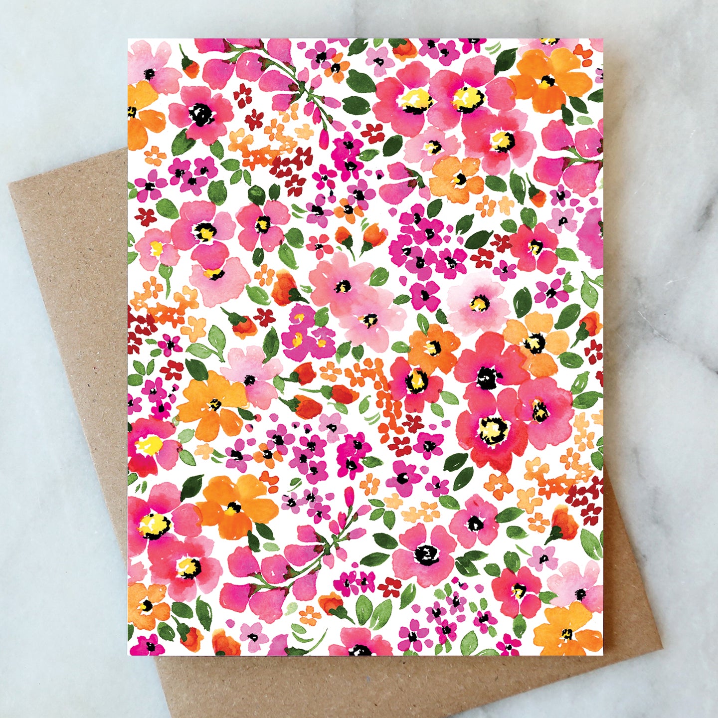 Ditzy Floral Blank Card