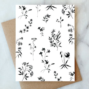 Botanical Blank Card