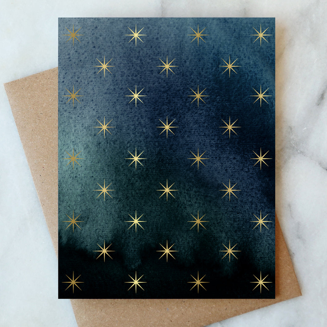 Star Blank Card - Box Set of 6