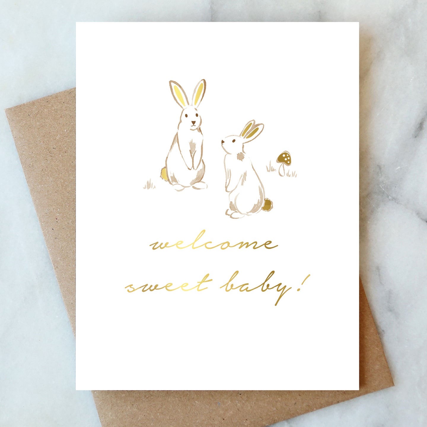 Bunnies Baby Card