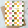 Checkerboard Congrats Card