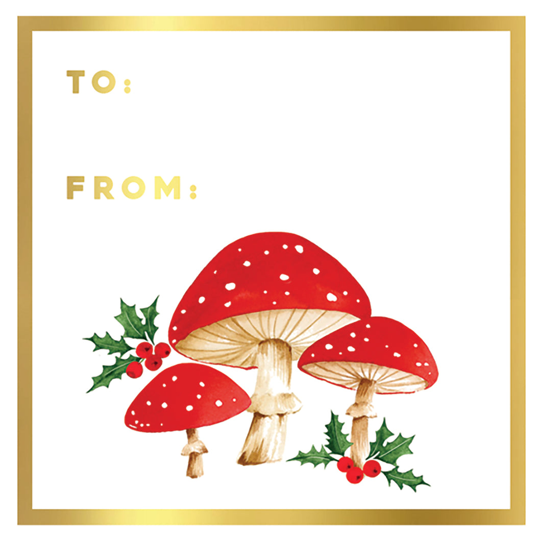Mushrooms Gift Stickers - set of 10