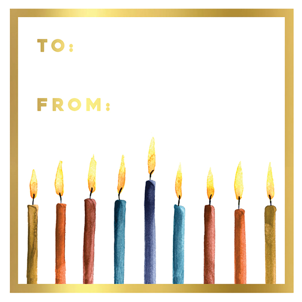 Hanukkah Gift Stickers - set of 10