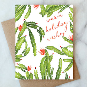 Cactus Holiday Card - Box Set of 6